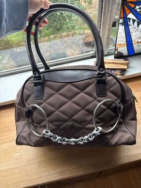 Y2K Quilted Chain Satchel My Flat in London Pink Lining Bag
